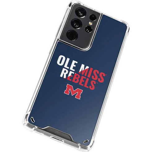University of Mississippi Ole Miss Rebels Galaxy S21 Ultra 5G Clear Case